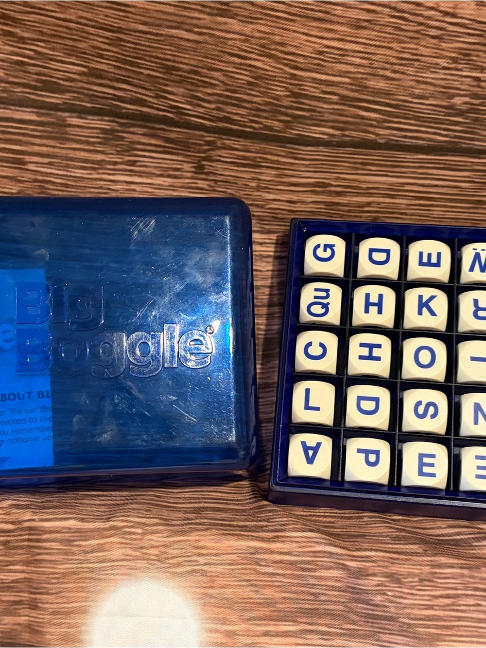 Big Boggle Word Game - Blue
